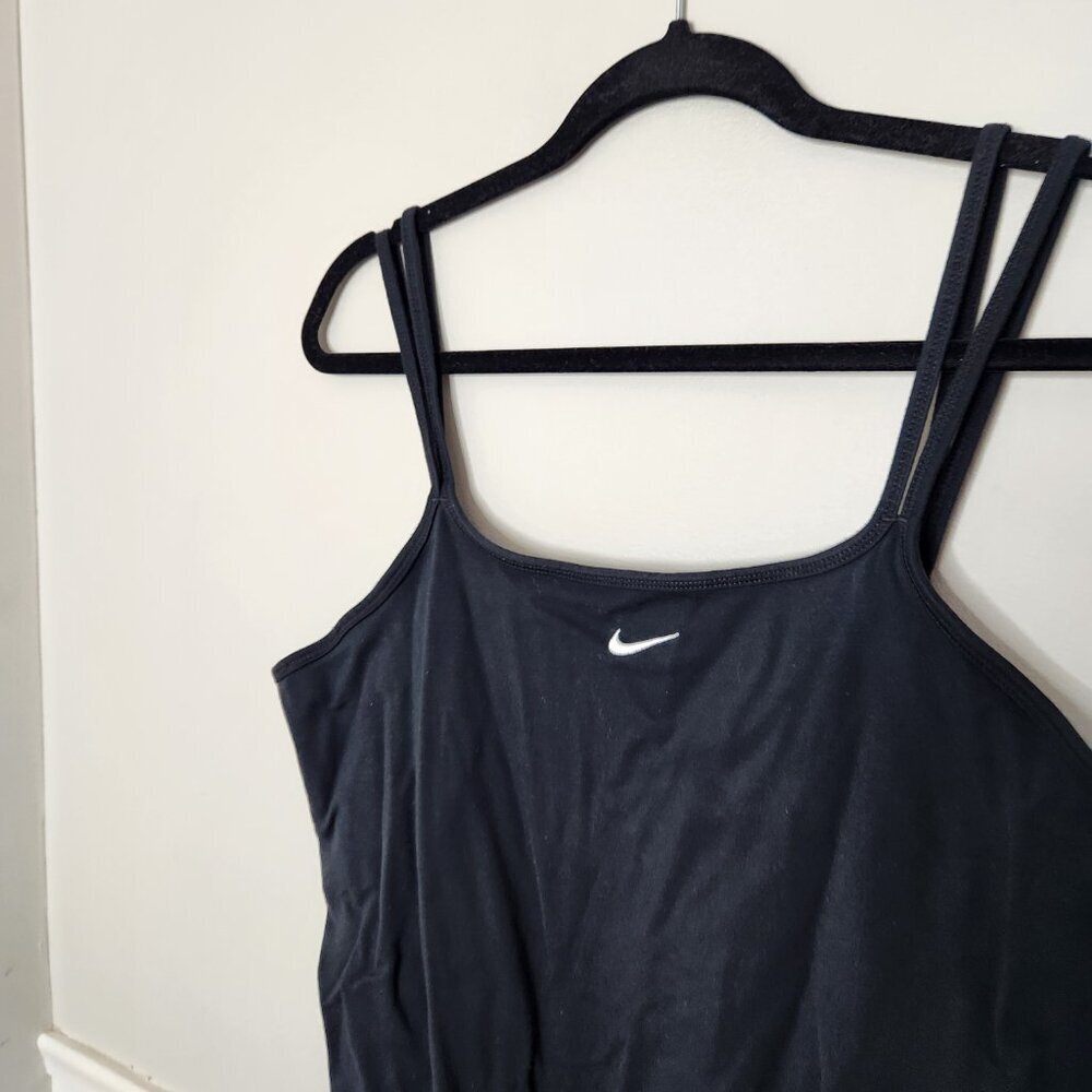 Nike Essentials Solid Black Cami Bodysuit - image 2